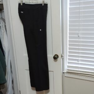 Figs Women's Straight LegTechnical Collection Black Scrub Pants M